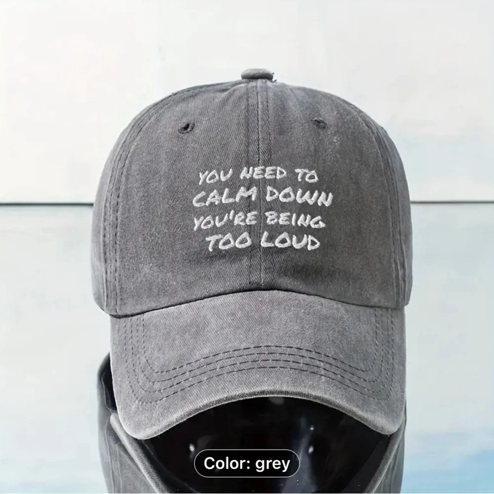 N/A embroidered slogan